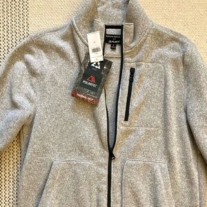 Banana Republic Polartec® Sweater Fleece Jacket (Paris Gray, Men's Medium)